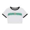 T-shirt com riscas em degradê T-shirt com riscas em degradê