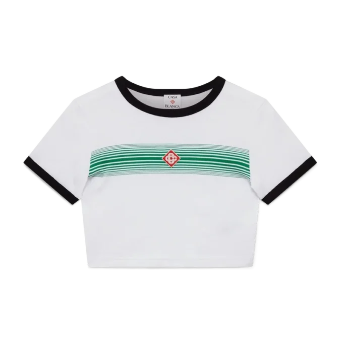 T-shirt com riscas em degradê T-shirt com riscas em degradê