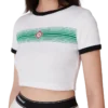 T-shirt com riscas em degradê T-shirt com riscas em degradê
