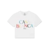 T-shirt curta com logótipo sobreposto T-shirt curta com logótipo sobreposto