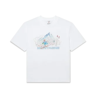 T-shirt de calções de manga curta Ski