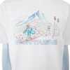 T-shirt de calções de manga curta Ski