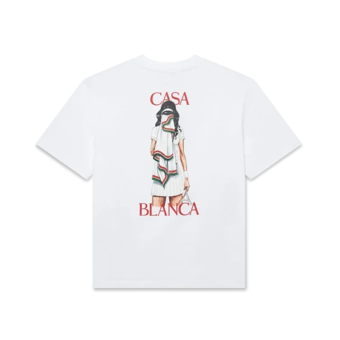 T-shirt de calções de manga curta Tennis Girl T-shirt de calções de manga curta Tennis Girl
