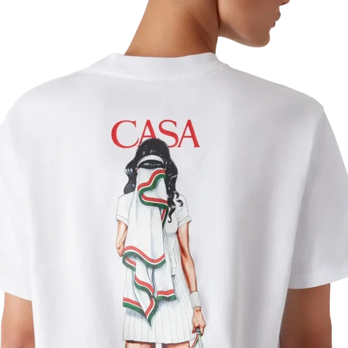 T-shirt de calções de manga curta Tennis Girl T-shirt de calções de manga curta Tennis Girl
