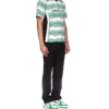 T-shirt de futebol com painéis de riscas degradadas T-shirt de futebol com painéis de riscas degradadas