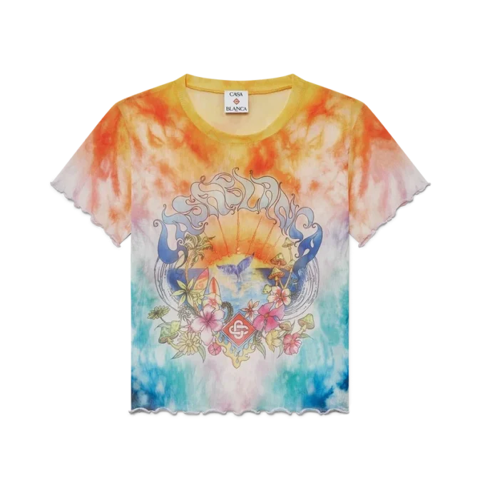 T-shirt de malha Tie Dye Surf Trip T-shirt de malha Tie Dye Surf Trip