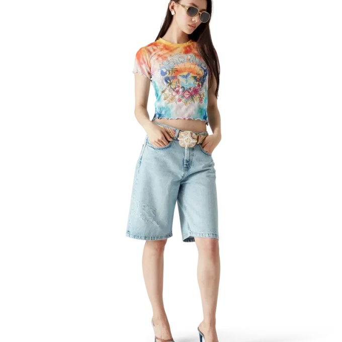 T-shirt de malha Tie Dye Surf Trip T-shirt de malha Tie Dye Surf Trip
