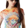 T-shirt de malha Tie Dye Surf Trip T-shirt de malha Tie Dye Surf Trip