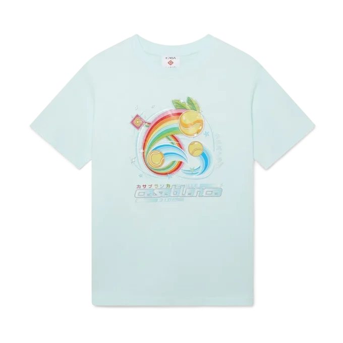 T-shirt de manga curta com bola de ténis em calções T-shirt de manga curta com bola de ténis em calções