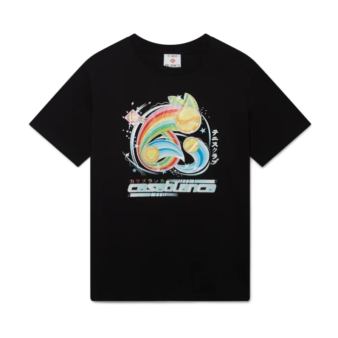 T-shirt de manga curta com bola de ténis em calções T-shirt de manga curta com bola de ténis em calções