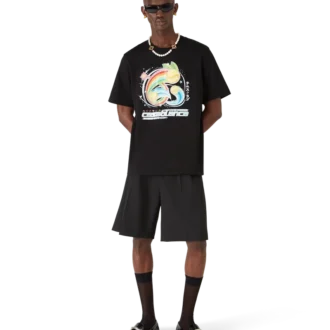 T-shirt de manga curta com bola de ténis em calções