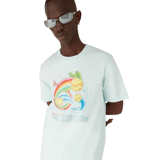 T-shirt de manga curta com bola de ténis em calções T-shirt de manga curta com bola de ténis em calções