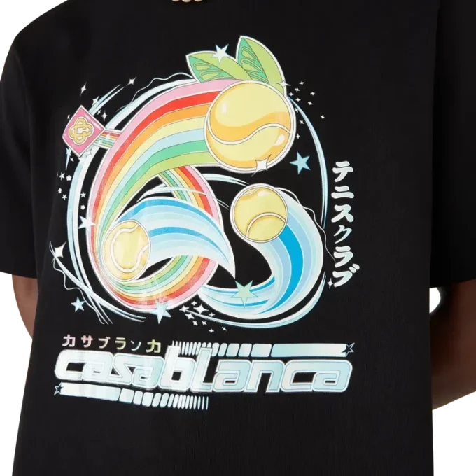 T-shirt de manga curta com bola de ténis em calções T-shirt de manga curta com bola de ténis em calções