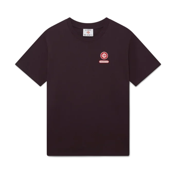 T-shirt de manga curta com emblema T-shirt de manga curta com emblema