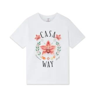 T-shirt de manga curta com logótipo Casa Way Orchid