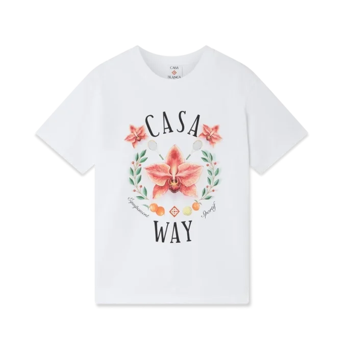T-shirt de manga curta com logótipo Casa Way Orchid T-shirt de manga curta com logótipo Casa Way Orchid
