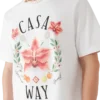 T-shirt de manga curta com logótipo Casa Way Orchid T-shirt de manga curta com logótipo Casa Way Orchid