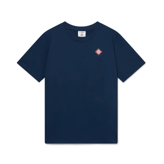 T-shirt de manga curta com logótipo em diamante T-shirt de manga curta com logótipo em diamante