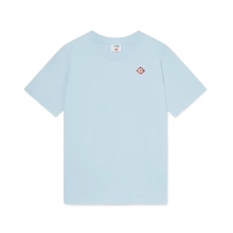 T-shirt de manga curta com logótipo em diamante