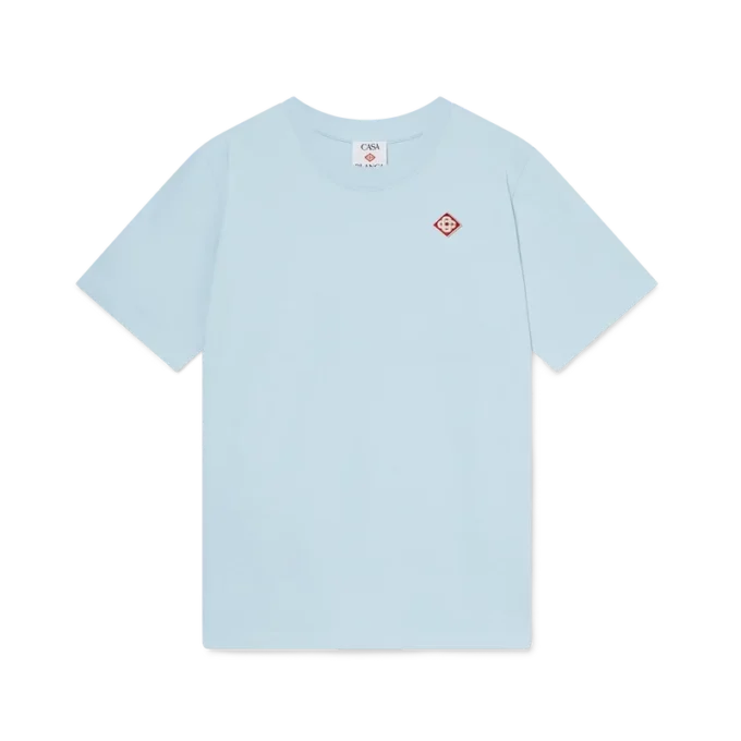T-shirt de manga curta com logótipo em diamante