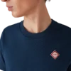 T-shirt de manga curta com logótipo em diamante T-shirt de manga curta com logótipo em diamante