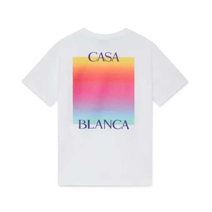 T-shirt de manga curta com logótipo Gradient Square T-shirt de manga curta com logótipo Gradient Square
