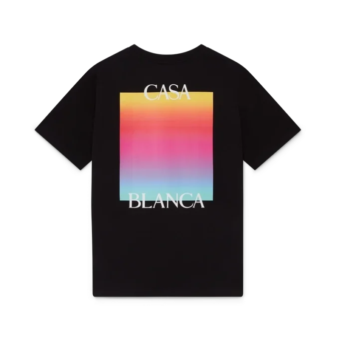 T-shirt de manga curta com logótipo Gradient Square T-shirt de manga curta com logótipo Gradient Square