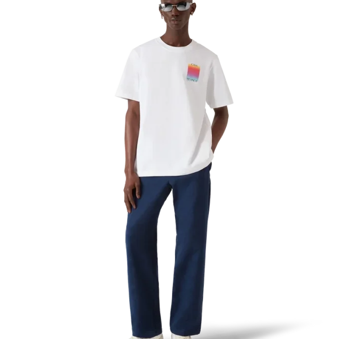 T-shirt de manga curta com logótipo Gradient Square T-shirt de manga curta com logótipo Gradient Square