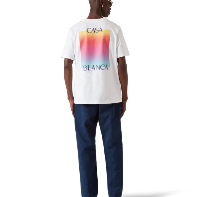 T-shirt de manga curta com logótipo Gradient Square T-shirt de manga curta com logótipo Gradient Square