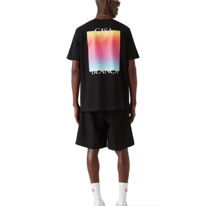 T-shirt de manga curta com logótipo Gradient Square T-shirt de manga curta com logótipo Gradient Square