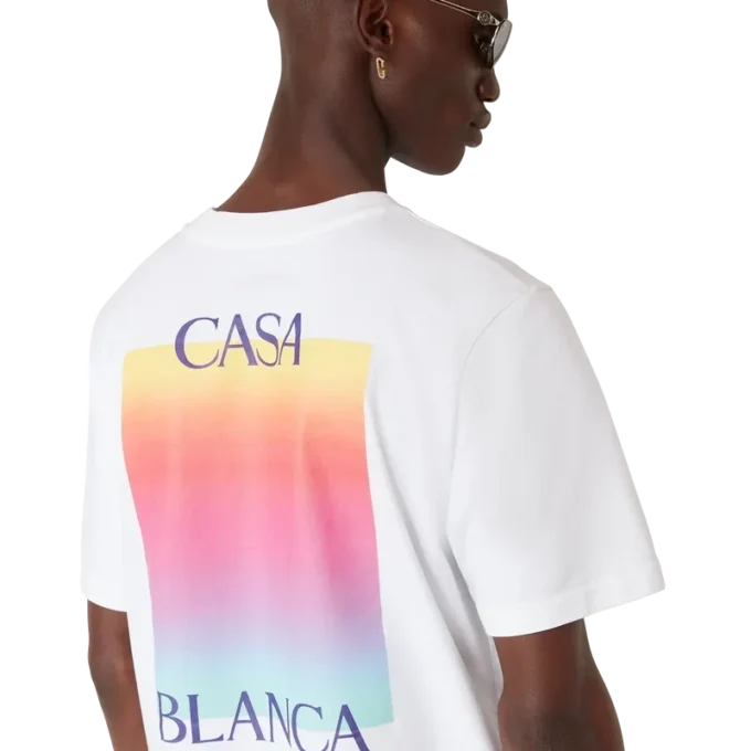 T-shirt de manga curta com logótipo Gradient Square T-shirt de manga curta com logótipo Gradient Square