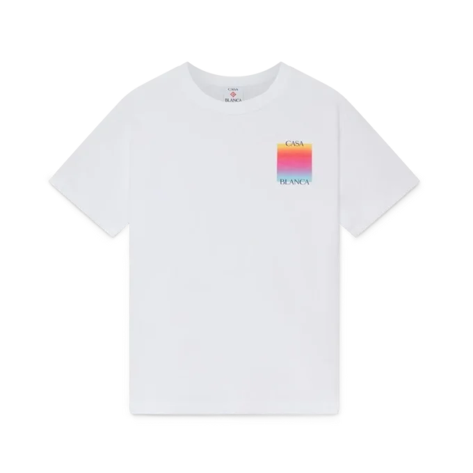 T-shirt de manga curta com logótipo Gradient Square T-shirt de manga curta com logótipo Gradient Square