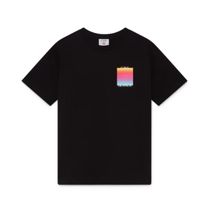T-shirt de manga curta com logótipo Gradient Square T-shirt de manga curta com logótipo Gradient Square