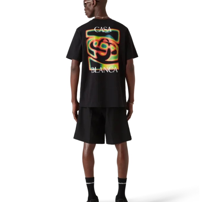 T-shirt de manga curta com logótipo Heat Map