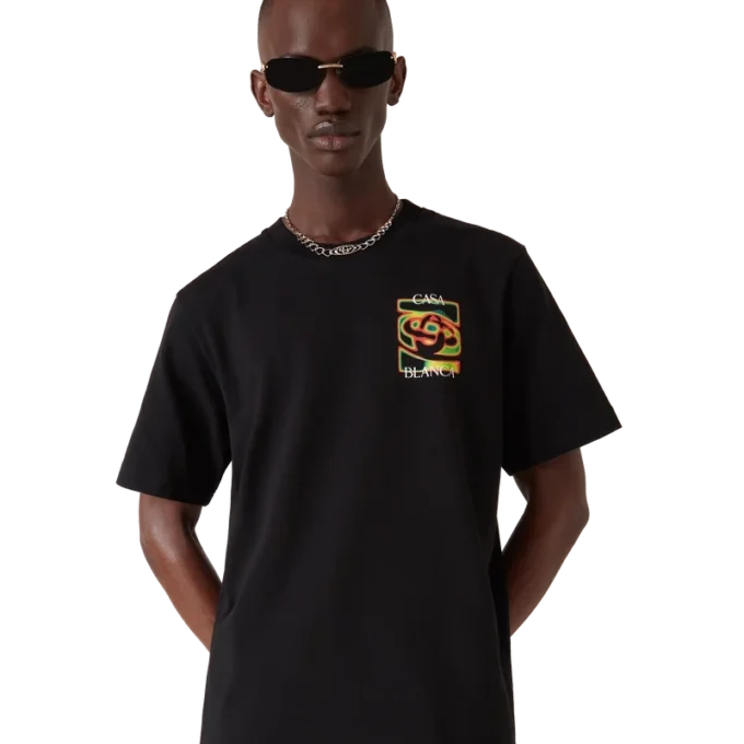 T-shirt de manga curta com logótipo Heat Map