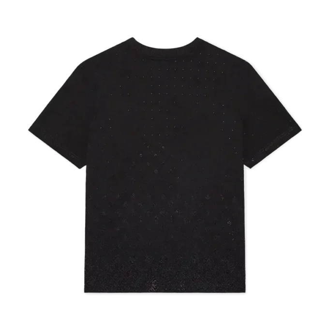 T-shirt de manga curta com logótipo Monogram em cristal T-shirt de manga curta com logótipo Monogram em cristal