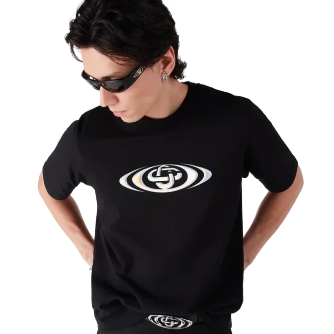 T-shirt de manga curta com logótipo Warped T-shirt de manga curta com logótipo Warped