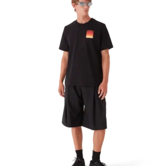 T-shirt de manga curta Gradient Square Calções