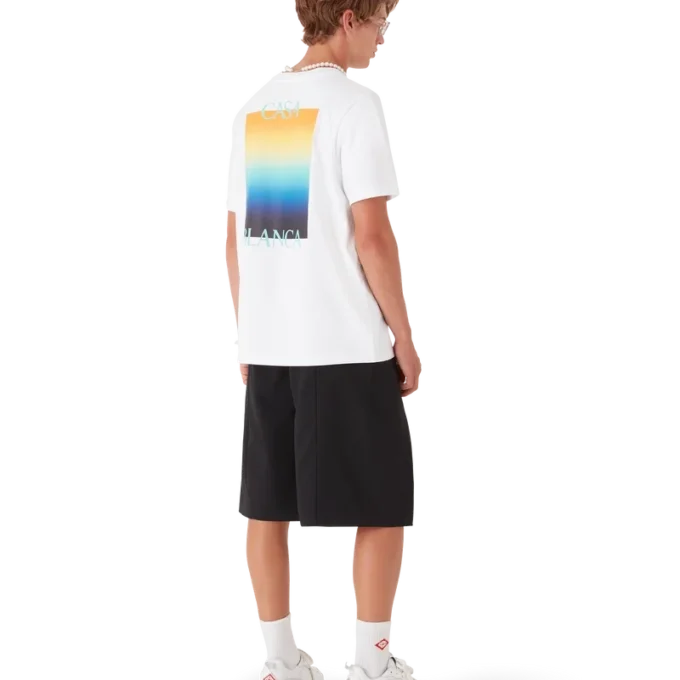 T-shirt de manga curta Gradient Square Calções T-shirt de manga curta Gradient Square Calções