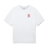 T-shirt de manga curta oversized com emblema T-shirt de manga curta oversized com emblema