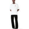 T-shirt de manga curta oversized com emblema T-shirt de manga curta oversized com emblema