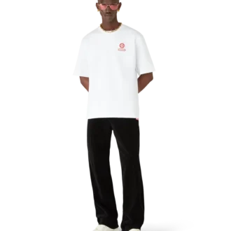T-shirt de manga curta oversized com emblema