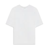 T-shirt de manga curta oversized com monograma em aplique T-shirt de manga curta oversized com monograma em aplique