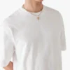 T-shirt de manga curta oversized com monograma em aplique T-shirt de manga curta oversized com monograma em aplique