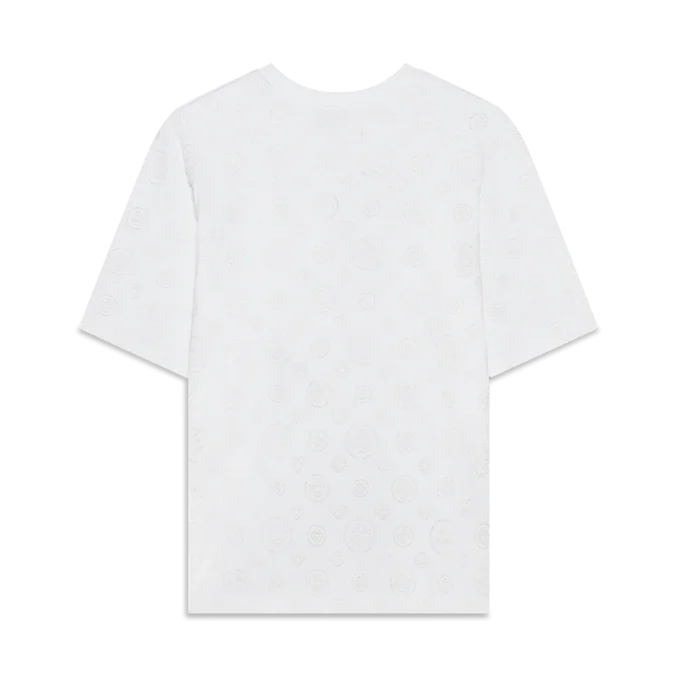 T-shirt de manga curta oversized com monograma em aplique T-shirt de manga curta oversized com monograma em aplique
