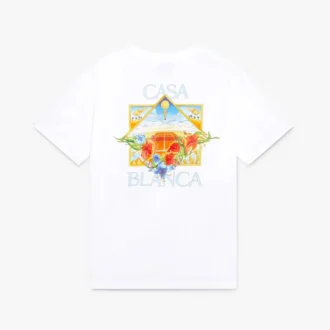 T-shirt de manga curta White Flower Court Icon