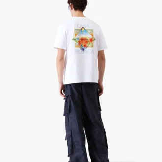 T-shirt de manga curta White Flower Court Icon