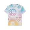 T-shirt justa de manga curta com logótipo Halftone