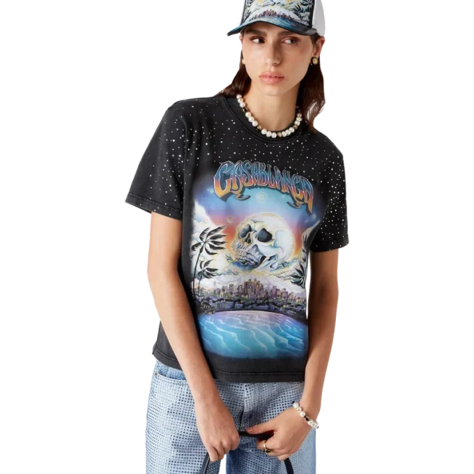 T-shirt La Pramonition com detalhes em cristal