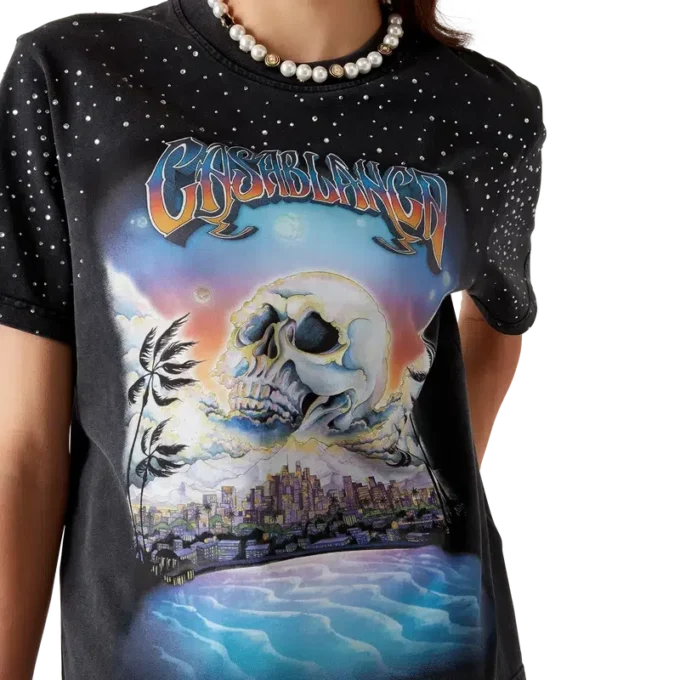 T-shirt La Pramonition com detalhes em cristal